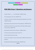 PCB 3063: Exam 1 Questions and Answers