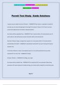 Permit Test Study Guide Solutions