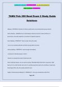 TAMU Pols 206 Bond Exam 2 Study Guide Solutions