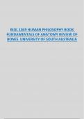 BIOL 1049 HUMAN PHILOSOPHY BOOK FUNDAMENTALS OF ANATOMY REVIEW OF BONES UNIVERSITY OF SOUTH AUSTRALIA