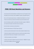 POSC 100 Exam Questions and Answers