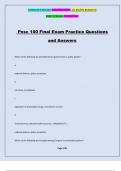 Posc 100 Final Exam Practice Questions and Answers