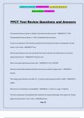 PPCT Test Review Questions and Answers