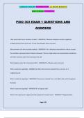 PSIO 303 EXAM 1 QUESTIONS AND ANSWERS