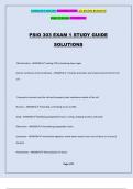 PSIO 303 EXAM 1 STUDY GUIDE SOLUTIONS