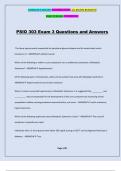 PSIO 303 Exam 3 Questions and Answers