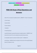 PSIO 303 Exam 3/Final Questions and Answers