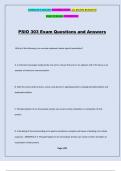 PSIO 303 Exam Questions and Answers