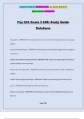 Psy 252 Exam 3 CSU Study Guide Solutions