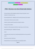 PTCB - Pharmacy Laws Exam Study Guide Solutions