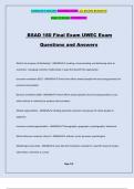 BSAD 180 Final Exam UWEC Exam Questions and Answers