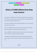 History 115 UWEC Midterm Exam Study Guide Solutions