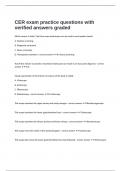 CER exam practice questions with verified answers graded