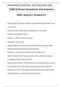 CNM GI Exam Questions and Answers 100% Solved | Graded A+