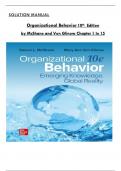 Complete Solution Manual For Organizational Behavior: Emerging Knowledge. Global Reality 10th Edition by McShane and Von Glinow, All Chapters 1 to 15 Covered, Verified Latest Edition, ISBN: 9781266715501