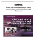 Test Bank For Advanced Health Assessment And Differential Diagnosis Essentials For Clinical Practice 1st Edition Myrick, Consists Of 12 Complete Chapters, ISBN: 978-0826162496