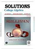 Solution Manual for College Algebra, 11th Edition by Michael Sullivan, All Chapters