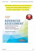 Advanced Assessment- Interpreting Findings and Formulating Differential Diagnoses (5th Edition) Test Bank by Goolsby; Grubbs| Complete Guide A+ GRADED