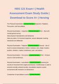 NSG 121 Exam I | Health Assessment Exam Study Guide | Download to Score A+ | Herzing