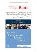 Test Bank For Health Assessment for Nursing Practice 7th Edition By Susan Fickertt Wilson Jean Foret Giddens | 9780323661195 | Chapter 1- 24 | All Chapters with Answers and Rationals | BEST STUDY GUIDE