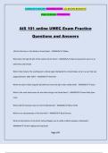 AIS 101 online UWEC Exam Practice Questions and Answers