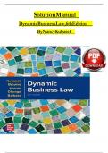 Solution manual for dynamic business law the essentials 6th edition by nancy kubasek (2)