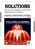 Solutions For College Algebra Concepts Through Functions, 5th Edition by Michael Sullivan, All Chapter 1-8