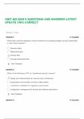 CMIT 425 QUIZ 6 QUESTIONS AND ANSWERS LATEST UPDATE 100% CORRECT