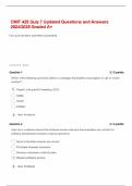 CMIT 425 Quiz 7 Updated Questions and Answers 2024/2025 Graded A+