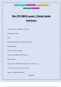 Bio 270 SBVC exam 1 Study Guide Solutions