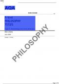 AQA-7172-1-PHILOSOPHY FINAL MARK SCHEME PAPER 1:Epistemology and moral philosophy-A LEVEL-Jun24-v1.0