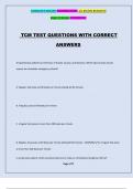 TCM TEST QUESTIONS WITH CORRECT ANSWERS