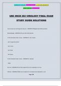 UBC MICB 202 VIROLOGY FINAL EXAM STUDY GUIDE SOLUTIONS