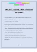 UMD BSCI 330 Exam 2 (Part I) Questions and Answers