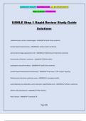 USMLE Step 1 Rapid Review Study Guide Solutions