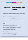 USMLE Step 1 Rapid Review Study Guide Solutions