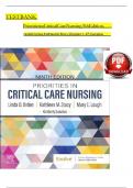 Test Bank for Priorities in Critical Care Nursing, 9th Edition Linda D. Urden, Kathleen M. Stacy