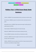 Politics Test 1 UTSA Exam Study Guide Solutions