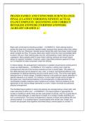 PRAXIS FAMILY AND CONSUMER SCIENCES (5122) FINAL (2 LATEST VERSIONS) NEWEST ACTUAL EXAM COMPLETE QUESTIONS AND CORRECT DETAILED ANSWERS (VERIFIED ANSWERS) |ALREADY GRADED A+ • Black satin is the best for blocking sunlight. - ANSW..Dark clothing tends to p