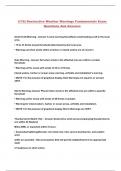 (116) Destructive Weather Warnings Fundamentals Exam Questions And Answers