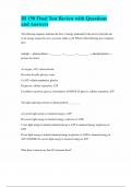 IB 150 Final Test Review with Questions and Answers