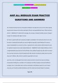 AHIP ALL MODULES EXAM PRACTICE QUESTIONS AND ANSWERS