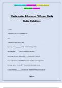 Wastewater B License Fl Exam Study Guide Solutions