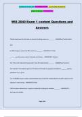 WIS 2040 Exam 1 content Questions and Answers