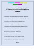 ZTA post initiation test Study Guide Solutions