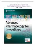 ADVANCED PHARMACOLOGY FOR PRESCRIBERS 1ST EDITION LUU KAYINGO’S TEST BANK