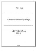 AGACNP - NU 621 (Advanced Pathophysiology) Midterm Exam Q & S 2024