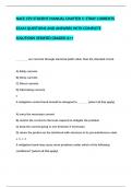 NACE CP2 STUDENT MANUAL CHAPTER 5: STRAY CURRENTS EXAM QUESTIONS AND ANSWERS WITH COMPLETE SOLUTIONS VERIFIED GRADED A++