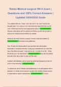 Relias Medical surgical RN A Exam | Questions and 100% Correct Answers | Updated 2024/2025 Guide