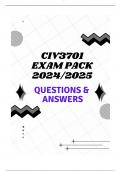 CIV3701 EXAM PACK 2024/2025 (QUESTIONS & ANSWERS)